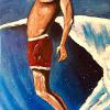 Legend Surf $500. Framed
12"x24" original on canvas