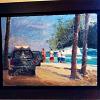 "Surf Check" Original Oil By Ken Auster. Art Size 16" x 12" SOLD