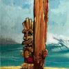 "Tiki Surf"  $350  Size 8" x 10" SOLD