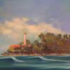 "Rincon Lighthouse" Original Oil 14" X 18" $500.