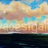 "Dog Man's" Original oil on canvas. Size (11 x 44") Price SOLD. AVAILABLE GICLEE PRINT ON CANVAS FRAMED $600.